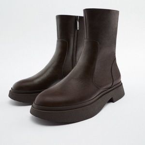 ✨SALE✨ ZARA LOW HEEL ANKLE BOOTS ✨SALE✨